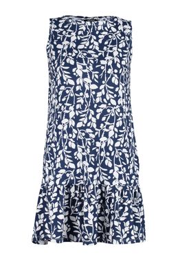 Indigo Cicek Bask?l? S?f?r Kol Volanl? Shift/Duz Mini Esnek Orme Elbise TWOSS22EL0794