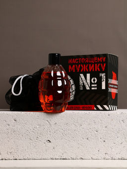 Подарочный набор косметики Настоящему мужику, гель для душа 250 мл и мочалка для тела, HARD LINE  фото 8