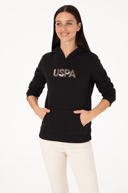 Kad_n Siyah Kap__onlu Basic Sweatshirt - U.s. polo assn фото 3