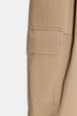 PAPERBAG CARGO TROUSERS - Zara фото 18