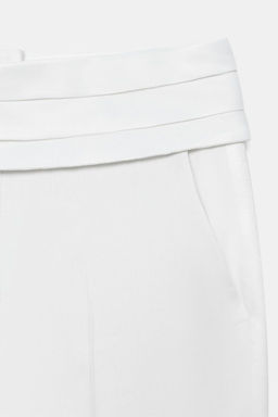 LINEN BLEND CUMMERBUND TROUSERS ZW COLLECTION - Zara фото 7