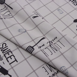 Комплект штор для кухни с подхватами Этель Homemade 170×145 см-2 шт., 100% п/э