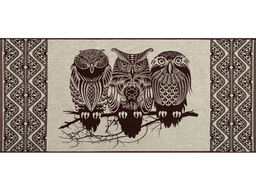 Полотенце махровое 6с102.411ж1 Совушки (шоколад) 67х150см