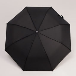 Зонт полуавтоматический Strong, прорезиненная ручка, 3 сложения, 8 спиц, R = 48 см, цвет чёрный - Simaland фото 2