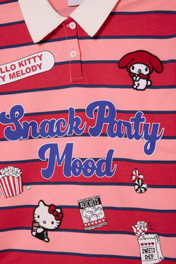 %100 Pamuk Hello Kitty Sweatshirt K_z _ocuk - Defacto фото 7