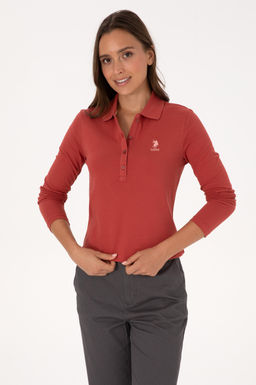 Kad_n Kiremit Basic Polo Yaka Sweatsh_rt Sepette S_rpriz _ndirim - U.s. polo assn фото 3