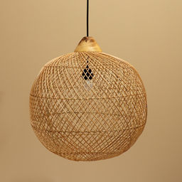 Светильник потолочный из ротанга «Гьян», 1×120 Вт, Е27, 60×60×60 см