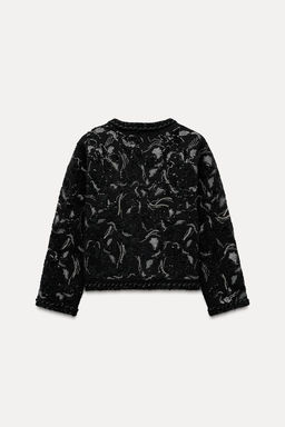 SEQUINNED KNIT CARDIGAN - Zara фото 7