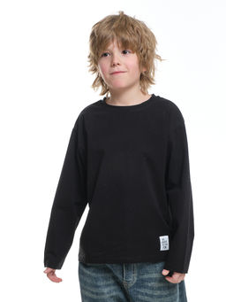 Базовый лонгслив для мальчика 22-6007 белый - Mini maxi фото 53