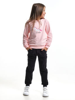 Комплект с брюками для девочки UD 6949 розов/черный - Mini maxi фото 3