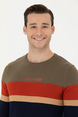 Мужской свитер цвета хаки - U.s. polo assn фото 16