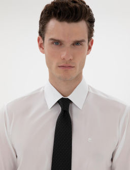 Beyaz Slim Fit Uzun Kollu Basic G_mlek - Pierre cardin фото 2