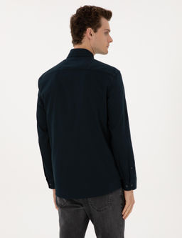 Lacivert Regular Fit Uzun Kollu G_mlek - Pierre cardin фото 5