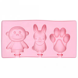 Форма силиконовая для замораживания фруктового льда/мороженого "Ассорти-4" 18х9х2см, цвета микс (Китай)