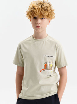 PELICAN, футболка для мальчиков, Серый