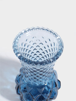 Ваза стекло настольная "Миниатюра" (набор 5 шт) 11,5-13 см, синий