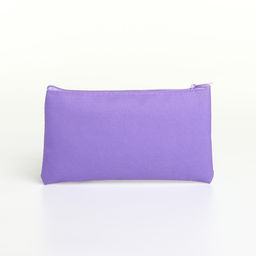 Цена за 3 шт. Косметичка-пенал на молнии, плоская, маленькая, сиреневая - Simaland фото 2