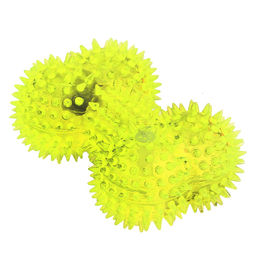 Пэт тойс (Pet toys) Игрушка для собаки Косточка с шипами 11х7см h5см, ПВХ, с пищалкой, светящаяся, на картоне, прозрачная, цвета в ассортименте: синий, розовый, зеленый, желтый (Китай) - Домашняя Мода фото 4