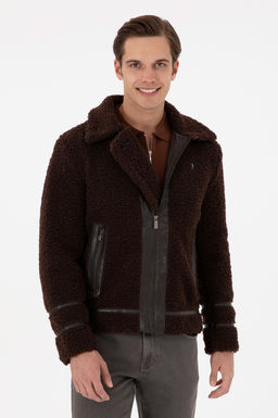 Мужская коричневая кожаная куртка Неожиданная скидка в корзине
