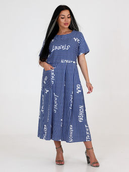 Мария ПЛАТЬЕ ЖЕНСКОЕ (Синий) - А-дина фото 2