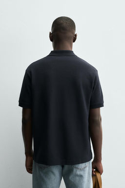 TEXTURED REGULAR FIT POLO SHIRT - Zara фото 3