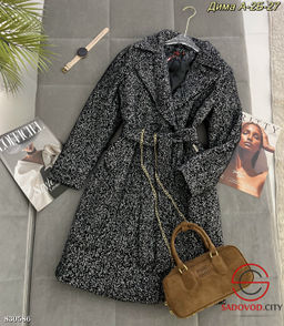 Пальто женское с поясом