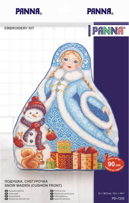 Набор для вышивания PANNA PD-7203 Подушка. Снегурочка 31 х 38.5 см