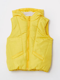 Kap??onlu Basic Erkek Bebek Fermuarl? Yelek