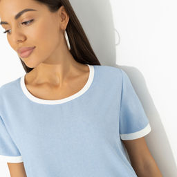 Платье с накладными карманами, Утонченность с характером (голубое) - Charutti фото 3