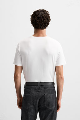BASIC SLIM FIT T-SHIRT - Zara фото 3