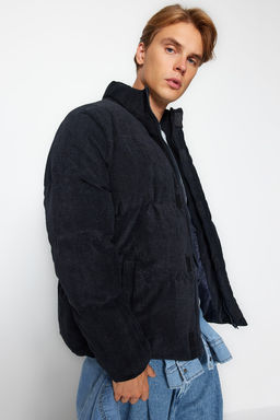 TRENDYOL MAN Camel Regular Fit Dik Yaka Fitilli Kadife Sisme K?sl?k Mont TMNAW22MO0182 - Trendyolmilla фото 2