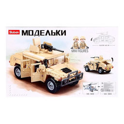 Конструктор Модельки Sluban «Боевой джип», 265 деталей
