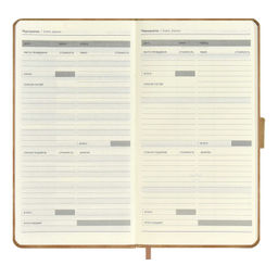 Ежедневник недатированный ESCALADA, А6+, 120 л., арт. 67293/ 20 ТИВОЛИ ГЛОСС БЕЖЕВЫЙ