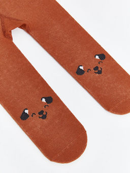 Bask?l? Erkek Bebek K?lotlu ?orap 2li