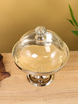 Тортовница со стеклянной крышкой, 22×18×18 см