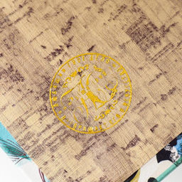 Шкатулка книга - сейф Голубые птички и зелёные цветы, дерево, искусственная кожа, 21?13?5 см