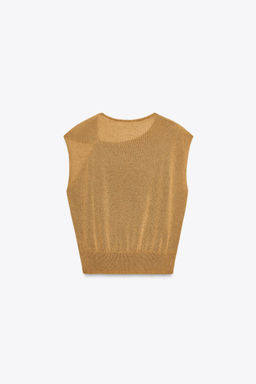 KNIT TRIM TOP - Zara фото 5