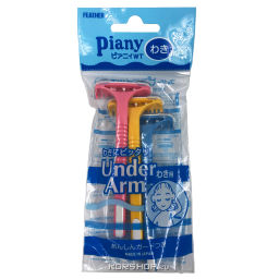 Одноразовый бритвенный станок с одним лезвием для области подмышек Piany WT Feather (3шт.), Япония Акция