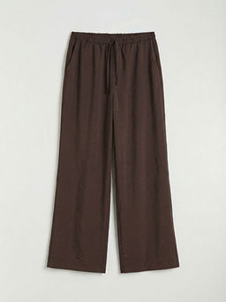 Beli Lastikli Modal Kar???ml? Kad?n Pantolon