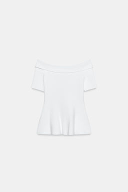 TOP PUNTO ESCOTE BARCO / Blanco