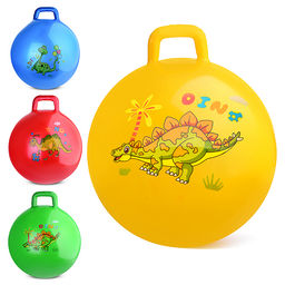 Мяч с ручкой 45 см "Дино"