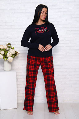 Костюм с брюками, принт, темно-синий (957-1) - Плиона фото 6