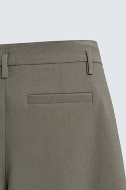 BERMUDA 100% LANA PLIEGUES LIMITED EDITION / Verde medio - Zara фото 9