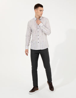 A__k Kahverengi Slim Fit Uzun Kollu G_mlek