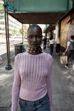 POINTELLE KNIT WOOL AND ALPACA SWEATER - Zara фото 2