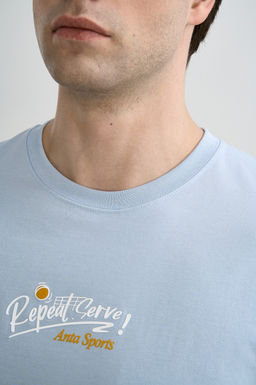 Футболка Серо-голубой ANTA SPORTS CLUB SS Tee  фото 7