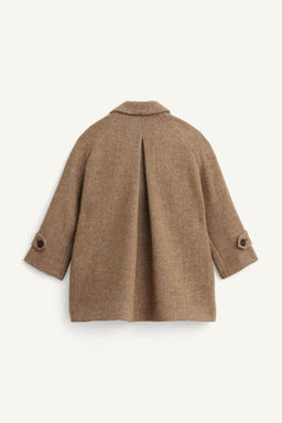 HERRINGBONE WOOL BLEND COAT LIMITED EDITION - Zara фото 7