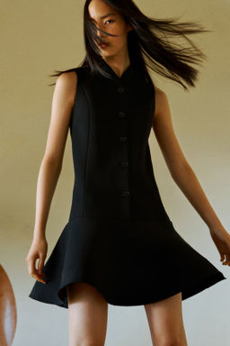 Vestido liso con falda circular - H&m фото 2