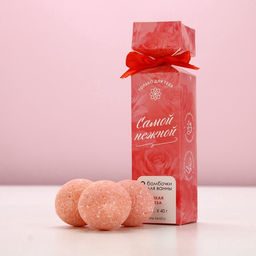 Цена за 2 шт. Бомбочки для ванны Самой нежной, 3?40 г, Чистое счастье  фото 2