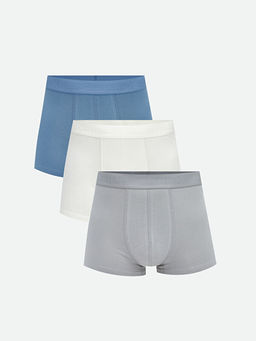 Standart Kal?p Pamuklu Esnek Erkek Boxer 3l?